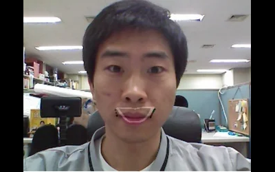 Adaptive Lip Feature Point Detection Algorithm for Real-time Computer Vision-based Smile Training System Representative