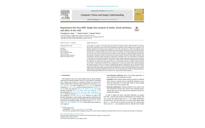 Registration-Free Face-SSD: Single Shot Analysis of Smiles, Facial Attributes, and Affect in The Wild, Thumbnail